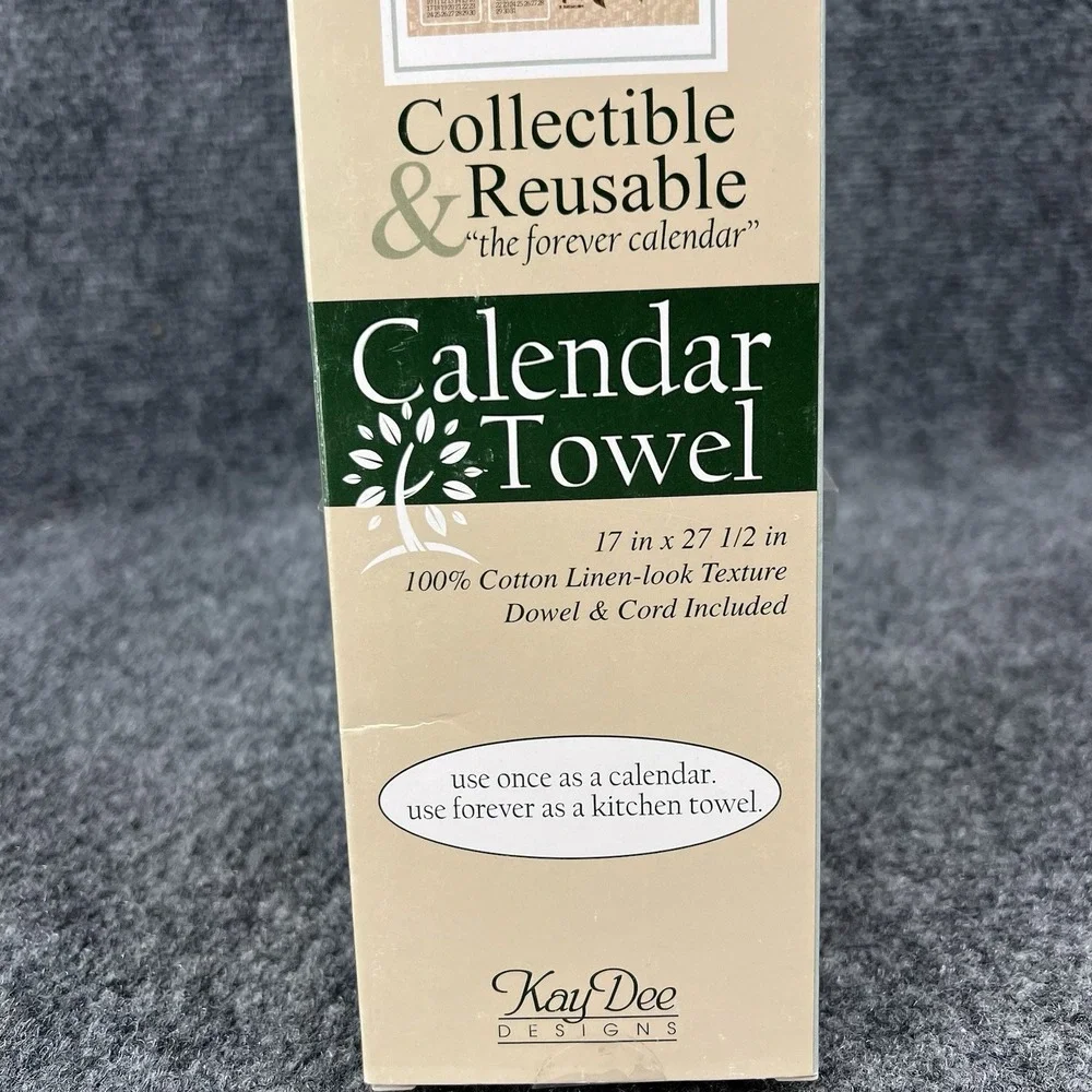 2024 Kay Dee Designs Calendar Tea Towel Cardinals Dogwoods 17